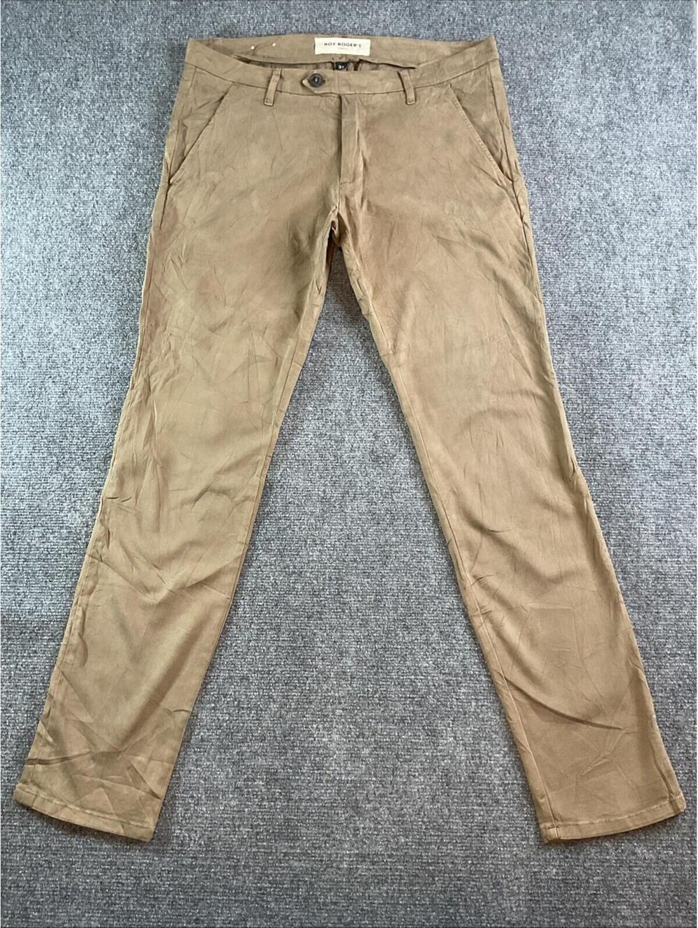 Roy Rogers Rolf Chinos Size  33 Made In Italy Stretch